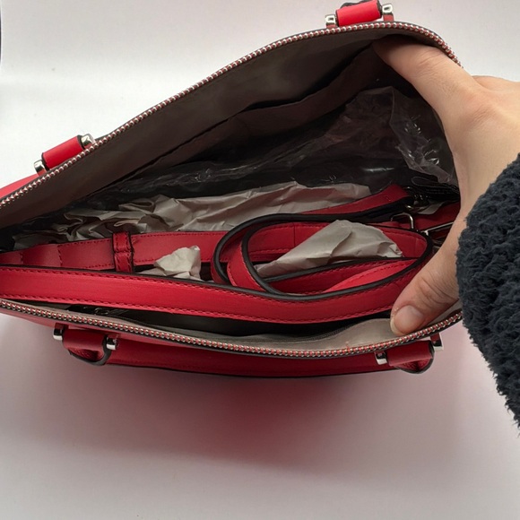 Anne Klein Vibrant Red Tote - Picture 3 of 4